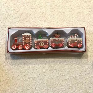 Gingerbread Toy Train Set